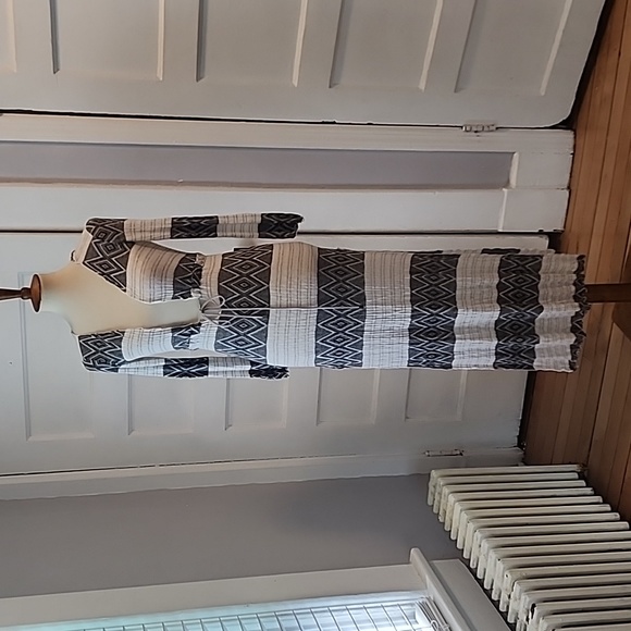 Vitamin A Chevron Maxi Swim Cover-up, Size S - Picture 1 of 14